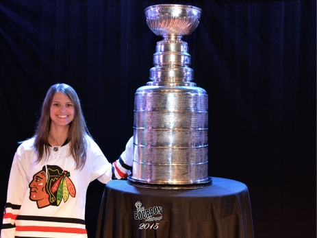 2015 Kim with the Stanley Cup